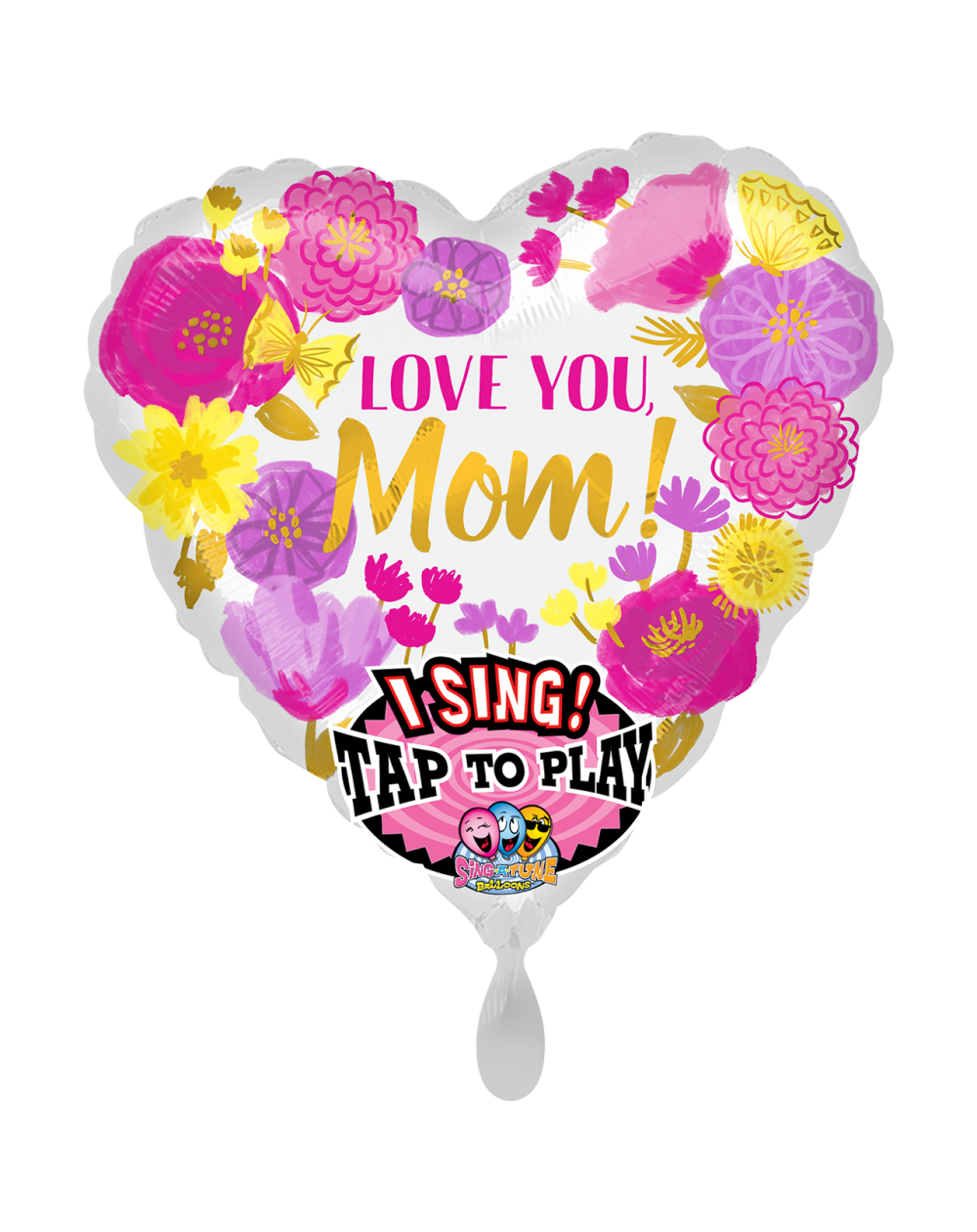 Musikballon Love You Mom 74cm